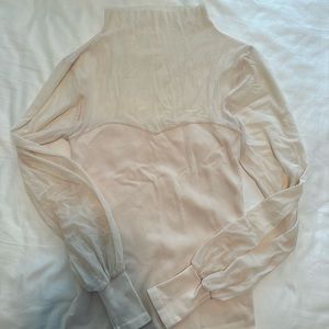 Free people sheer mock neck